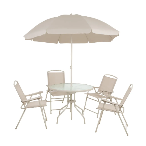 Conjunto de Mesa com 4 Cadeiras para Jardim Malibu Mor